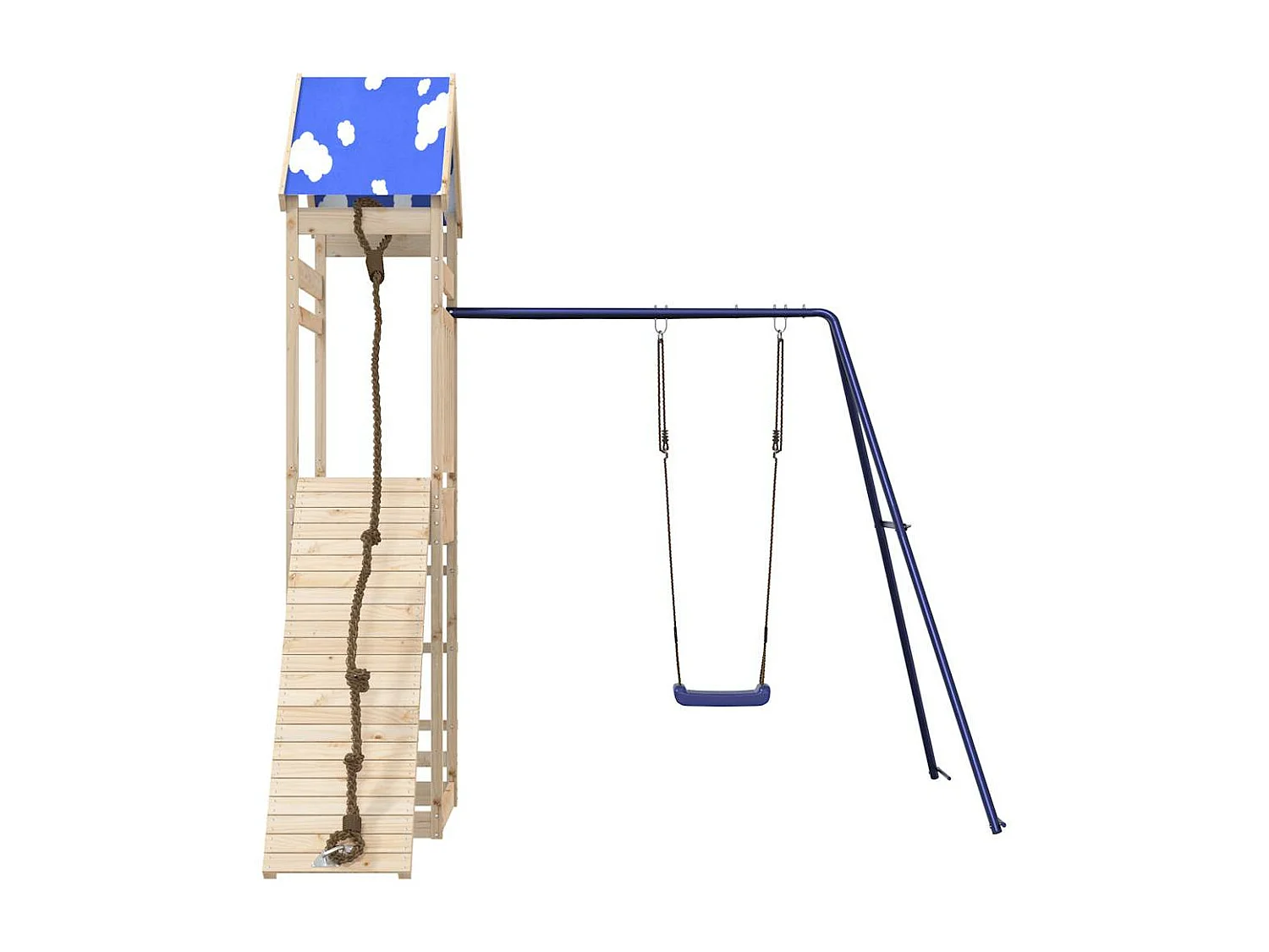 Parque infantil exterior em madeira de pinho maciça