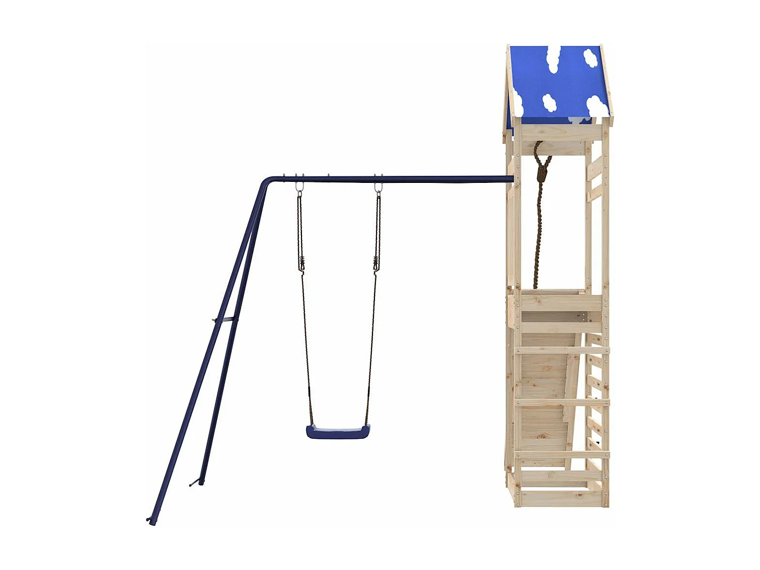 Parque infantil exterior em madeira de pinho maciça