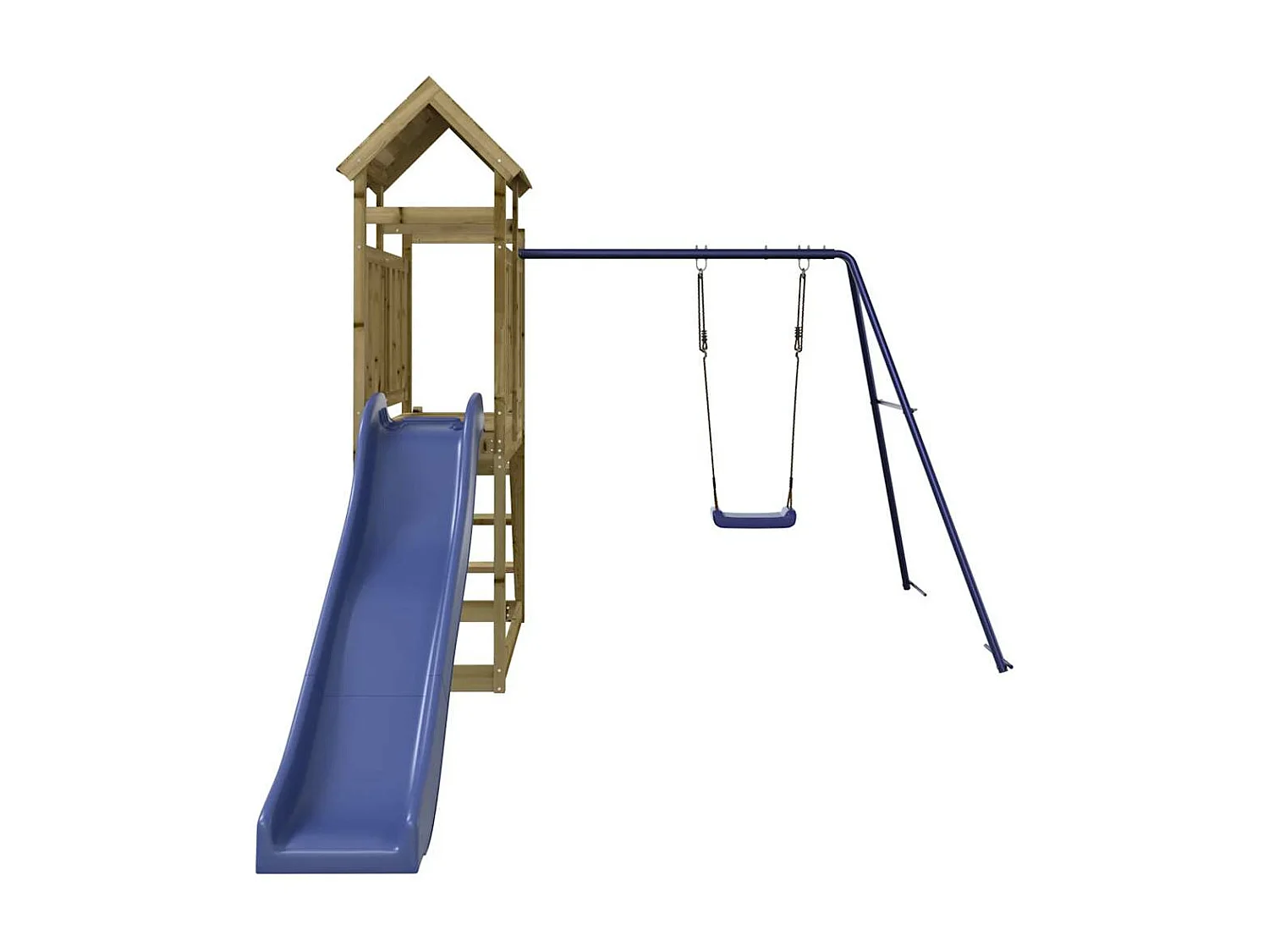 Parco giochi all'aperto in legno di pino impregnato