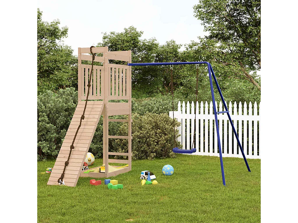 Aire de jeux d&#039;extérieur bois de pin massif