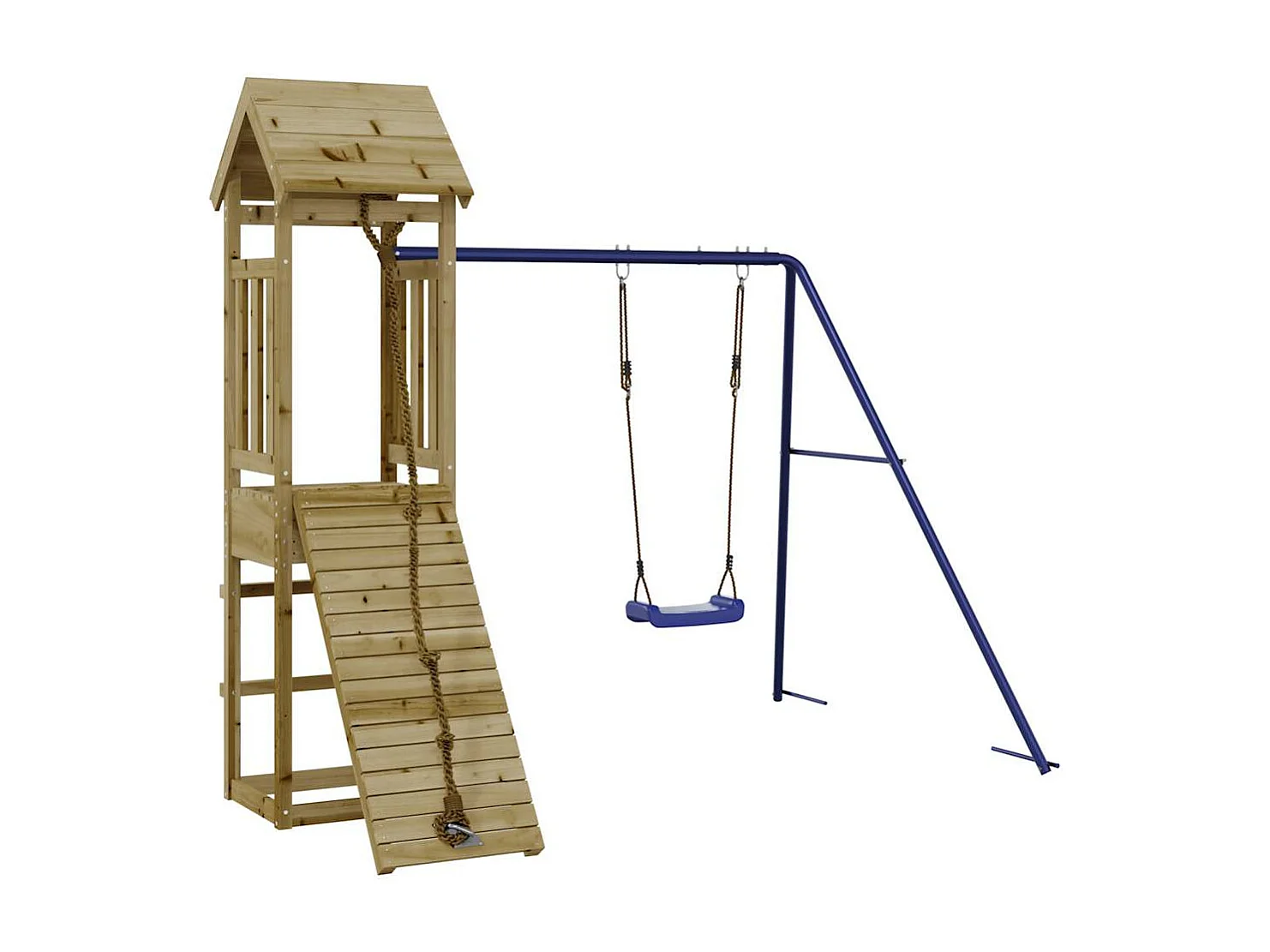 Outdoor-Spielplatz aus imprägniertem Kiefernholz