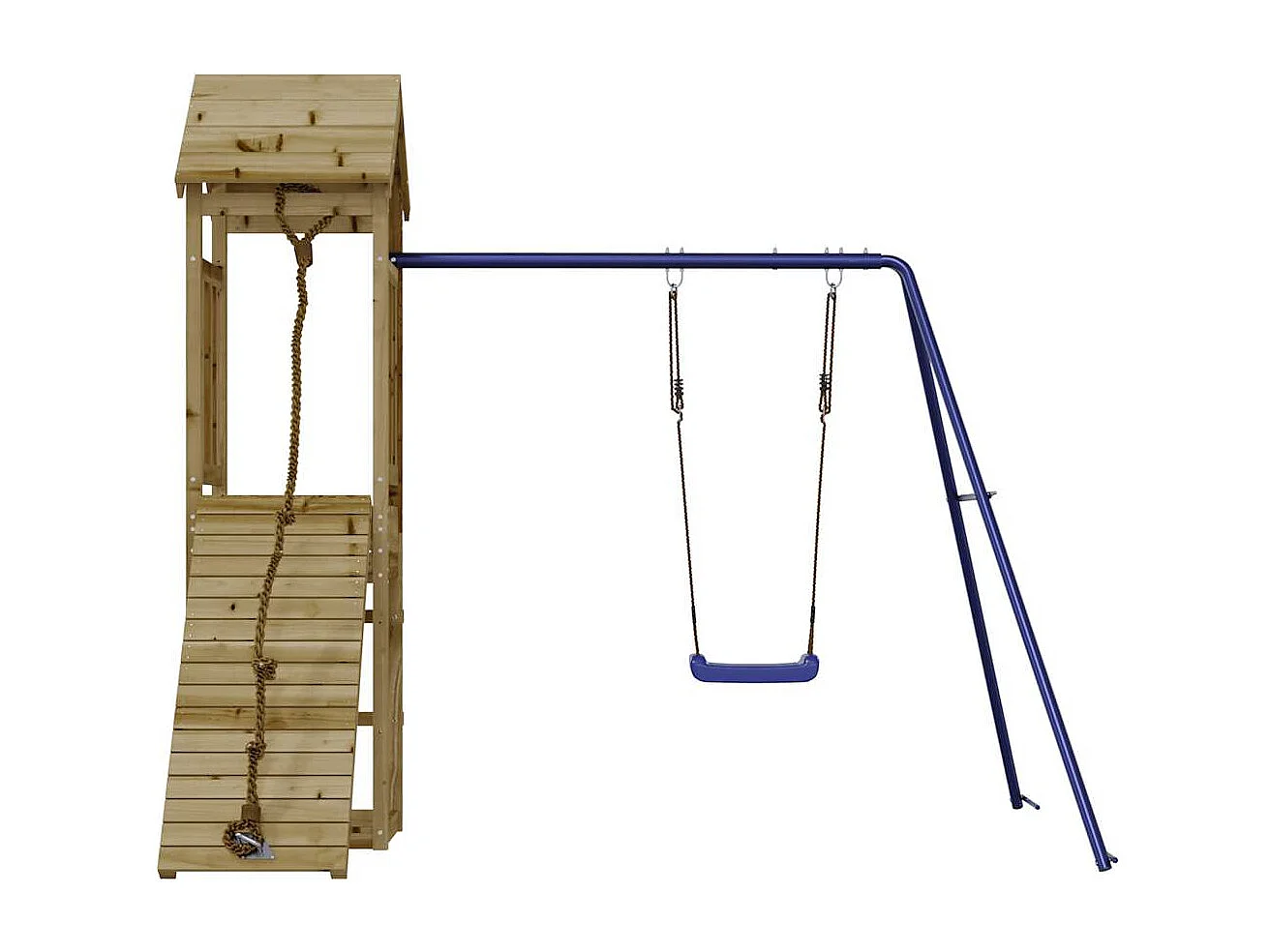 Outdoor-Spielplatz aus imprägniertem Kiefernholz