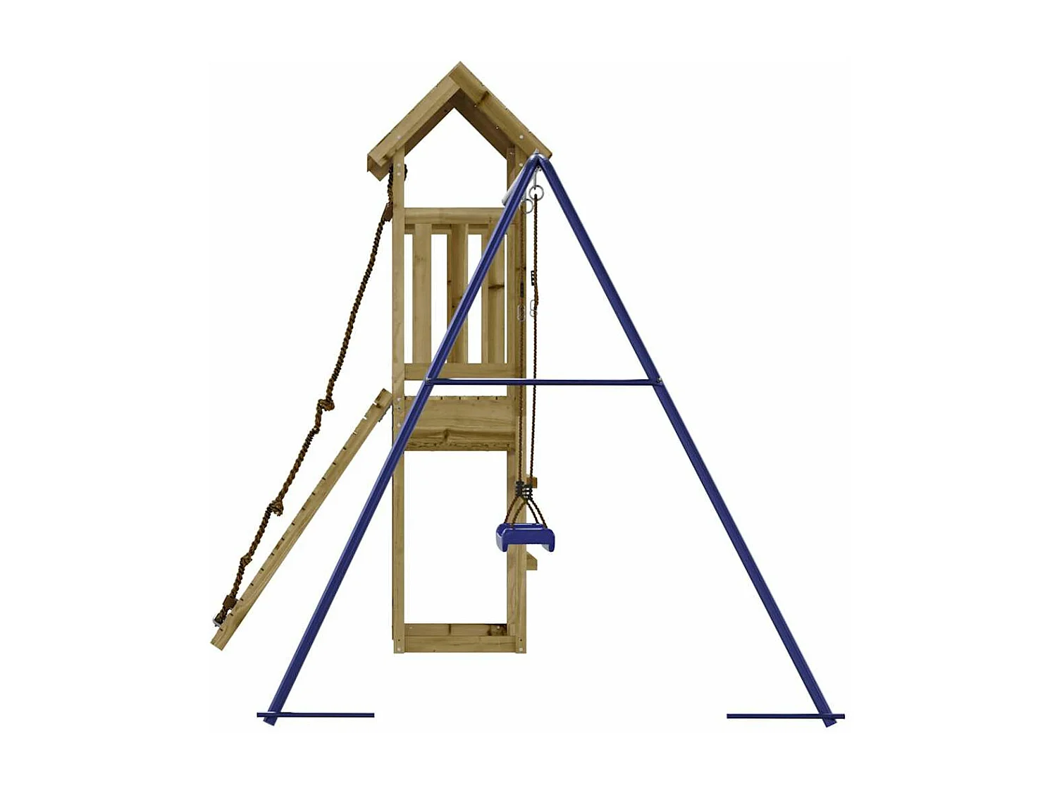 Outdoor-Spielplatz aus imprägniertem Kiefernholz