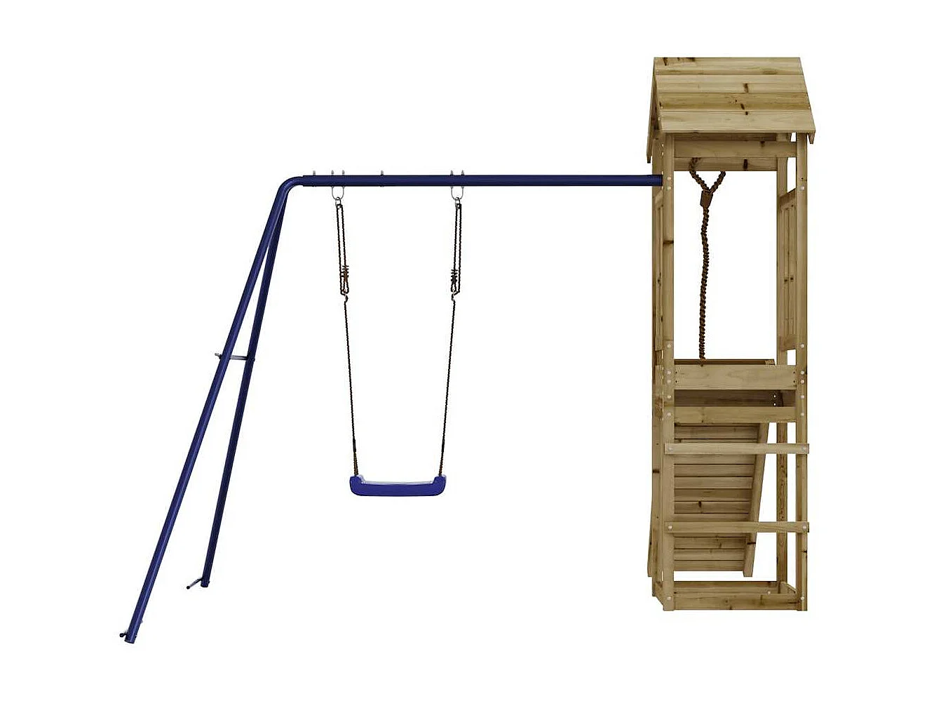 Outdoor-Spielplatz aus imprägniertem Kiefernholz