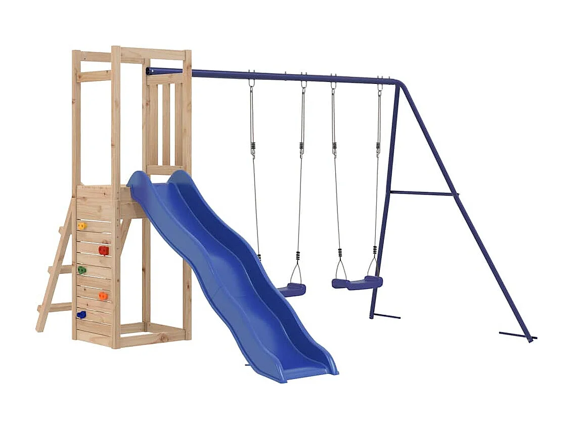 Aire de jeux d'extérieur bois de pin massif