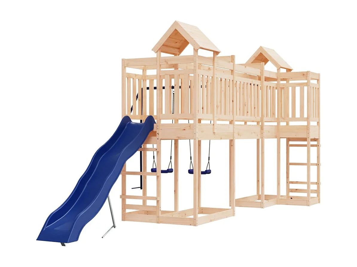 Outdoor-Spielplatz aus massivem Kiefernholz