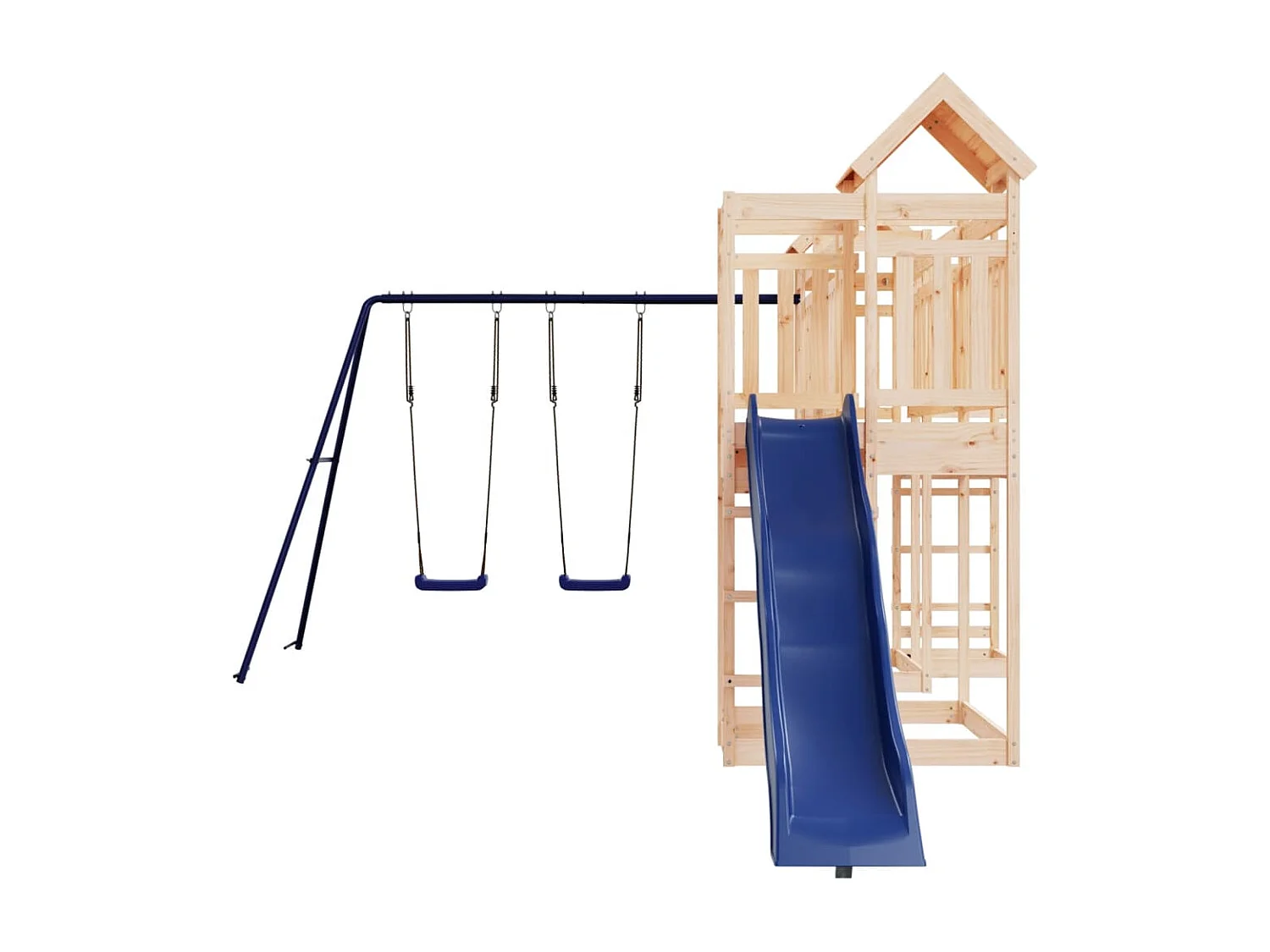 Outdoor-Spielplatz aus massivem Kiefernholz
