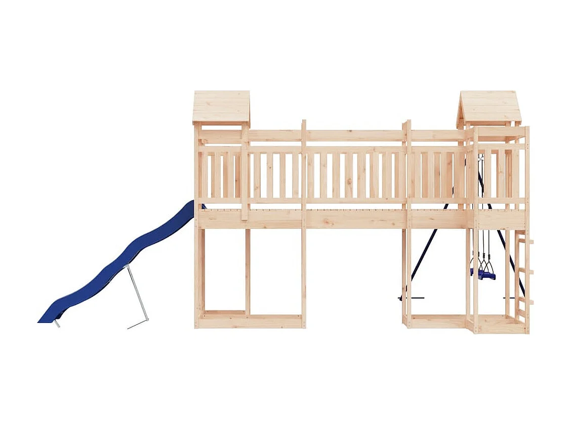 Outdoor-Spielplatz aus massivem Kiefernholz
