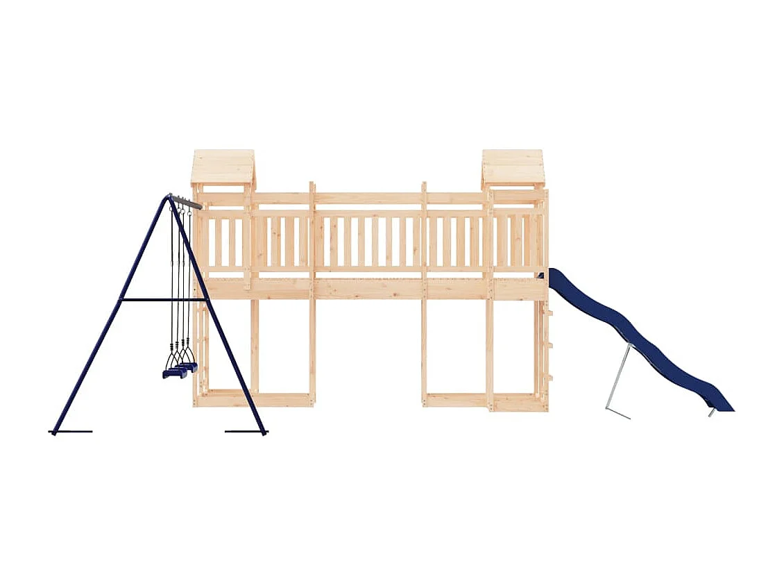 Outdoor-Spielplatz aus massivem Kiefernholz