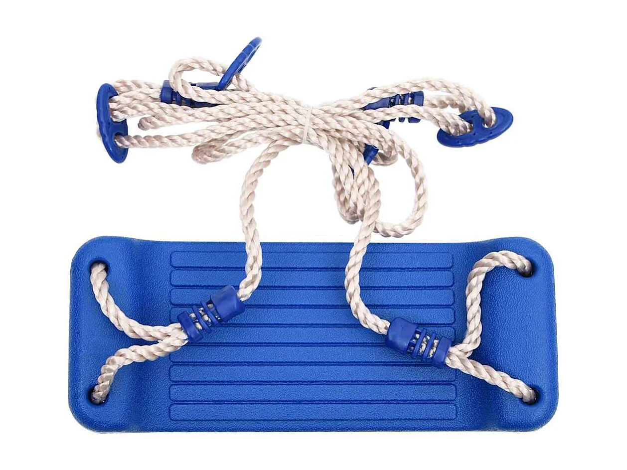 Columpios con cuerdas 2 uds azul 37x15 cm PE