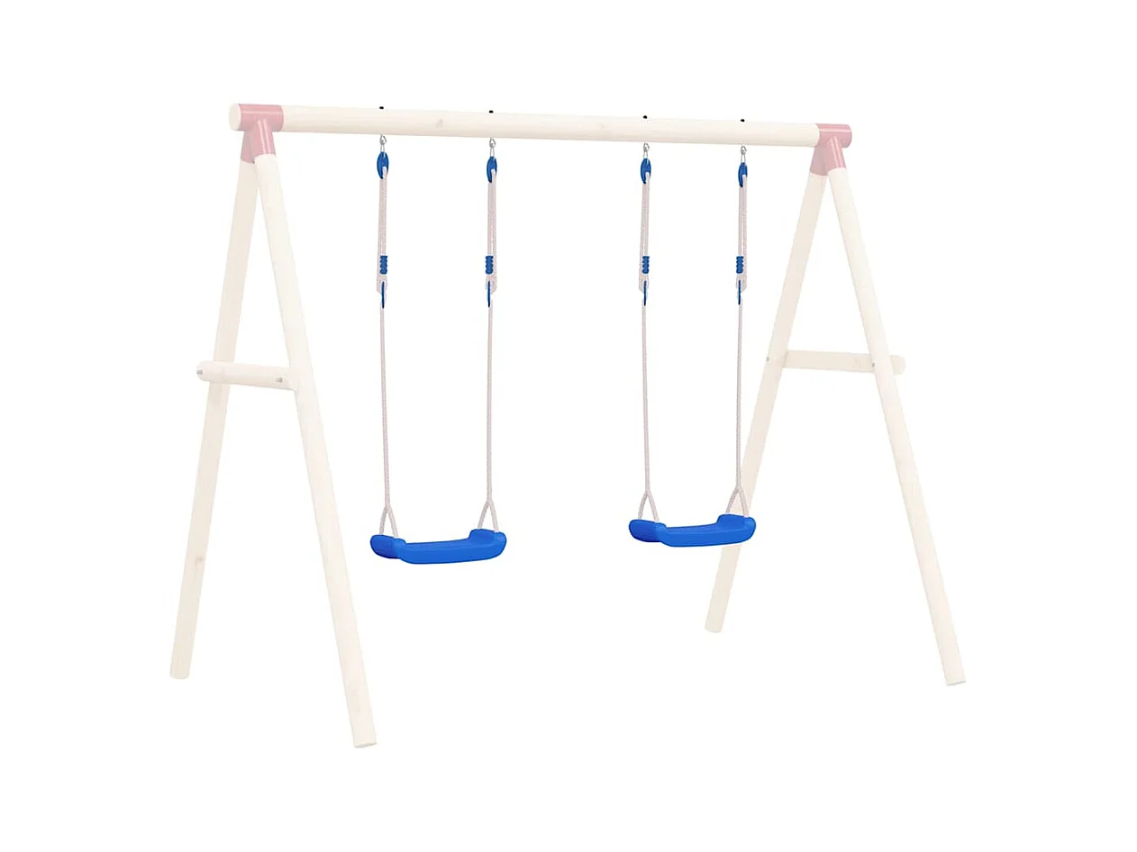 Sièges de balan?oire avec cordes 2 pcs bleu 37x15 cm PE