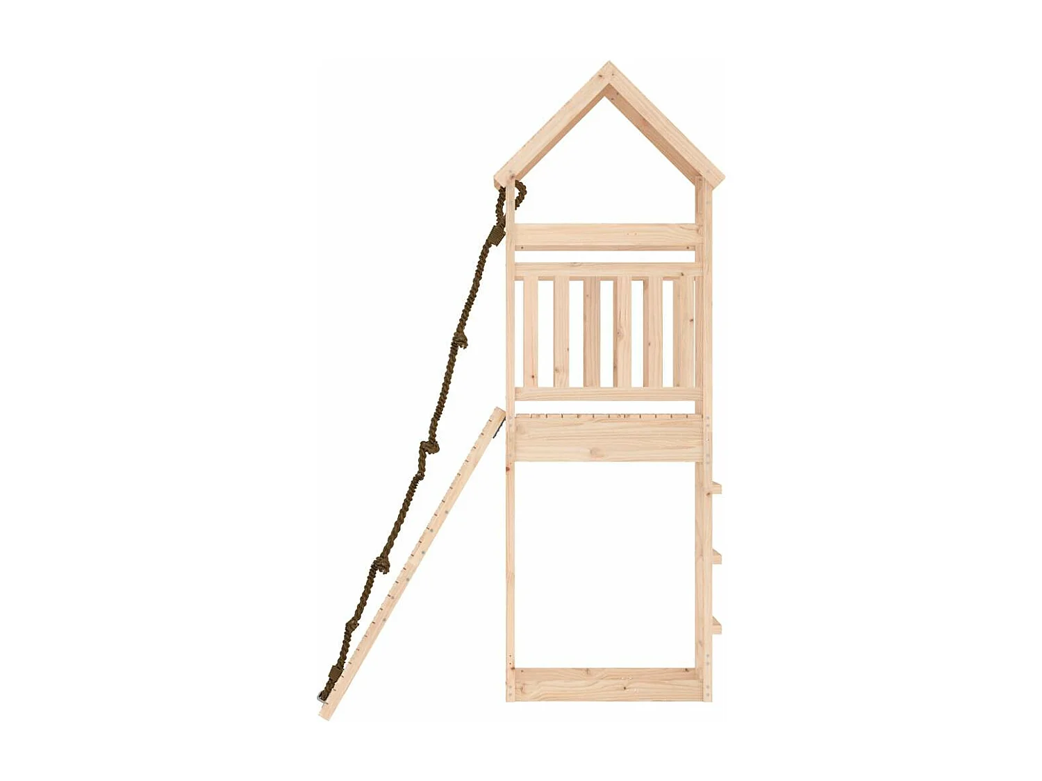 Maisonnette de jeu avec mur d'escalade bois massif de pin