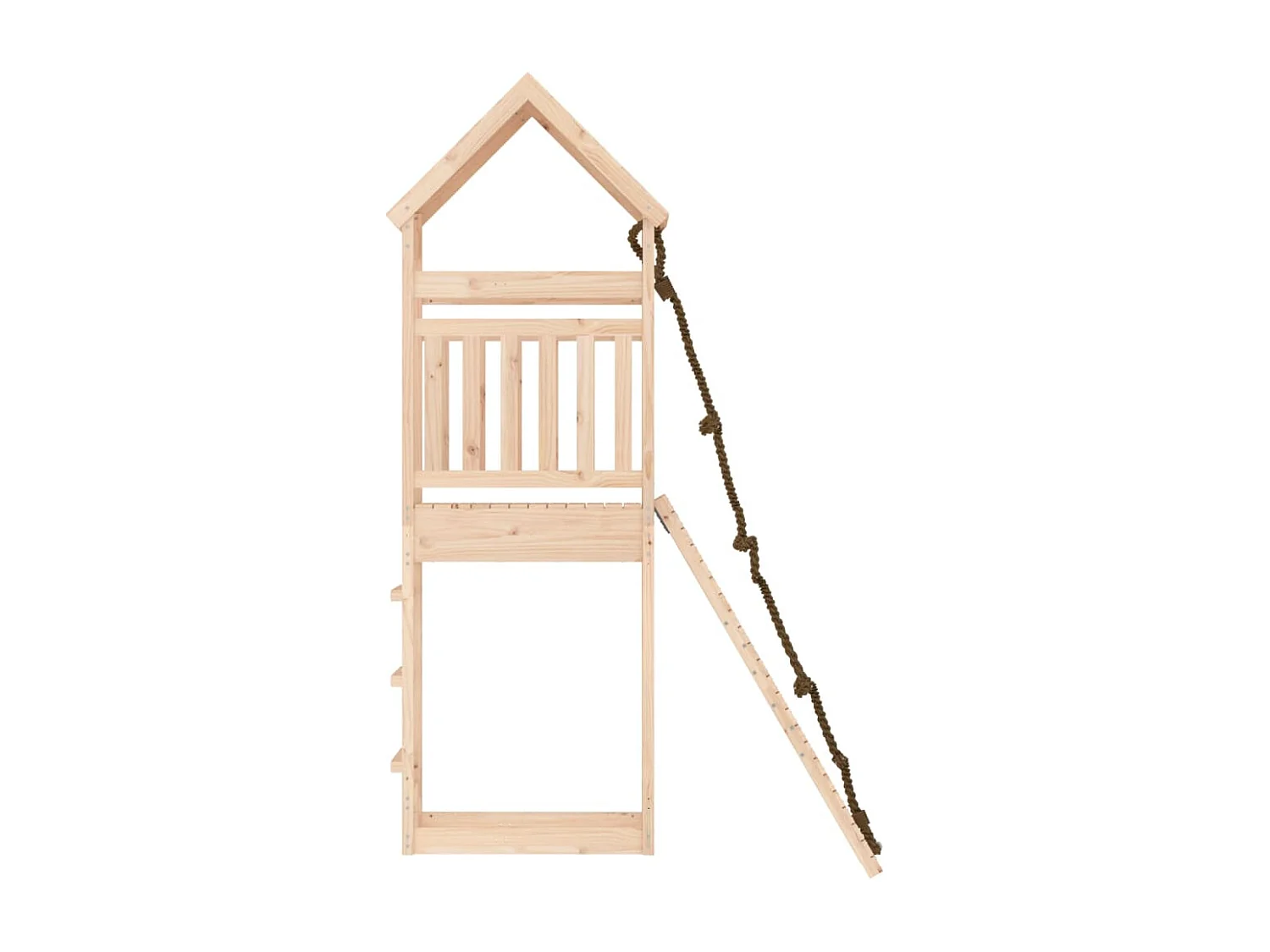 Maisonnette de jeu avec mur d'escalade bois massif de pin