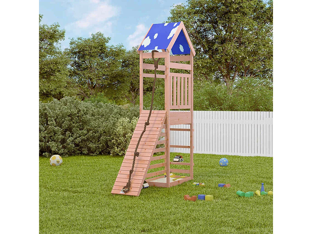 Parque infantil ao ar livre em madeira maciça Douglas