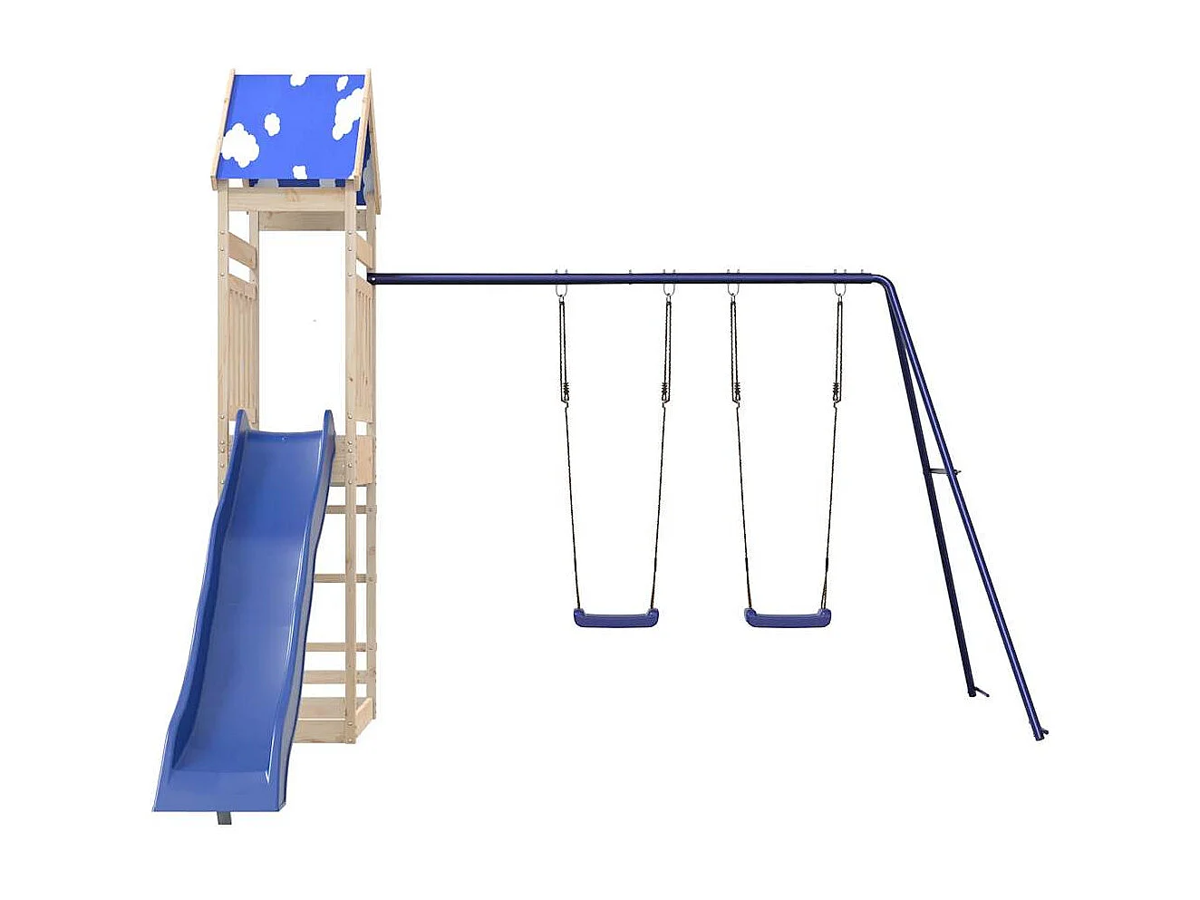 Parque infantil exterior em madeira de pinho maciça