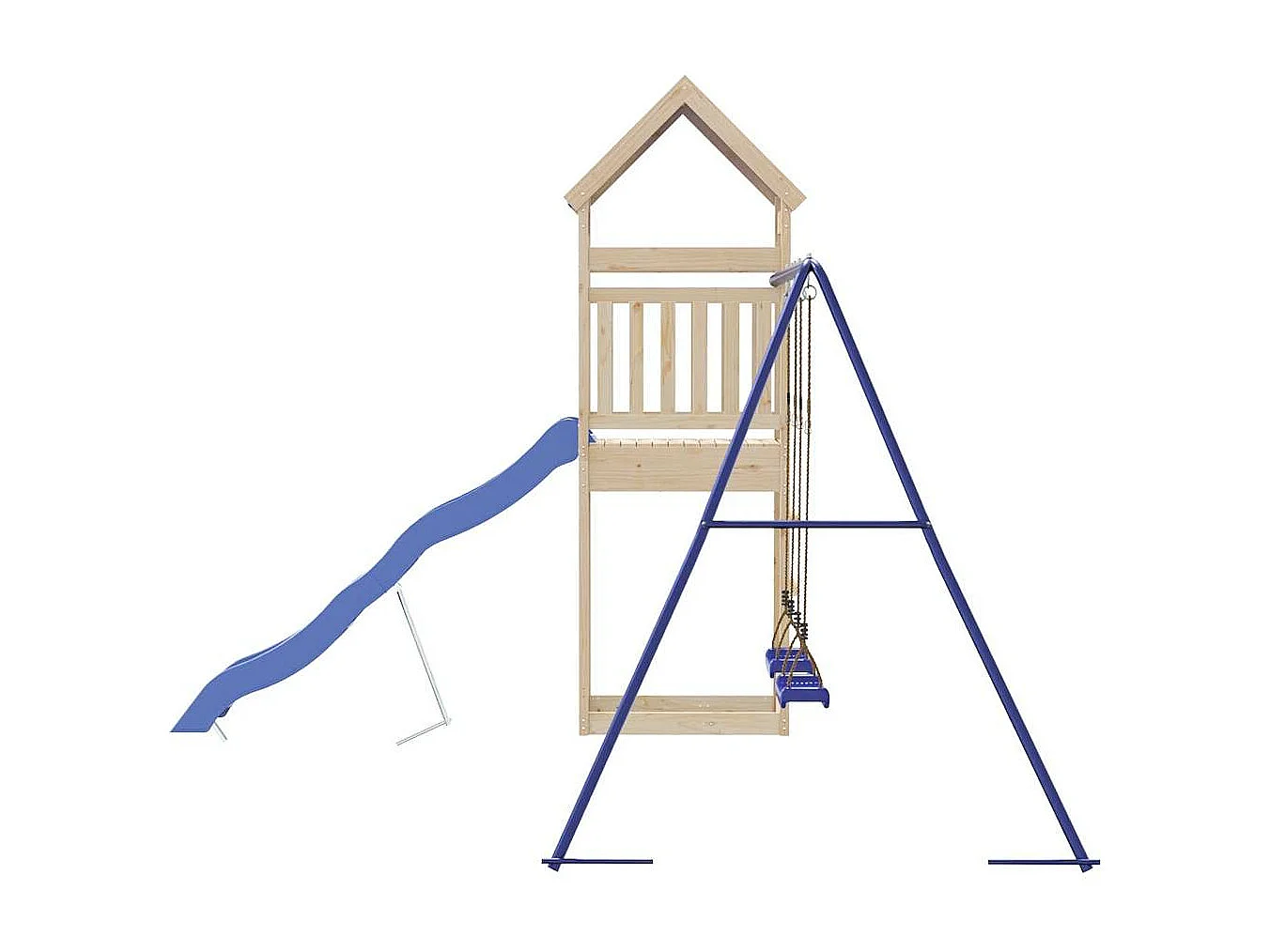 Parque infantil exterior em madeira de pinho maciça