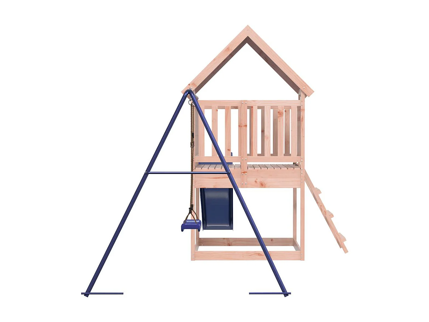 Parque infantil ao ar livre em madeira maciça Douglas