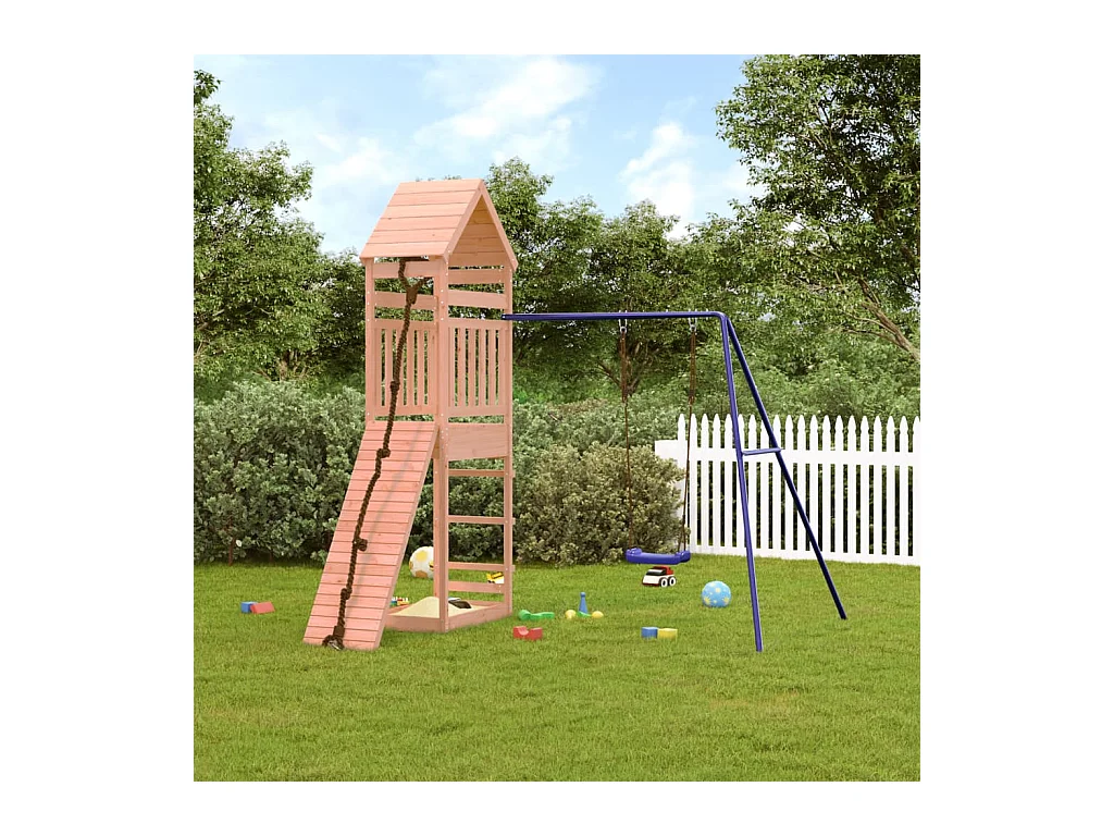 Parco giochi all'aperto in legno massello di douglas