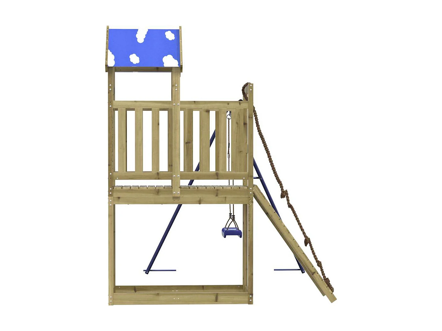 Buitenspeeltuin van geïmpregneerd grenenhout