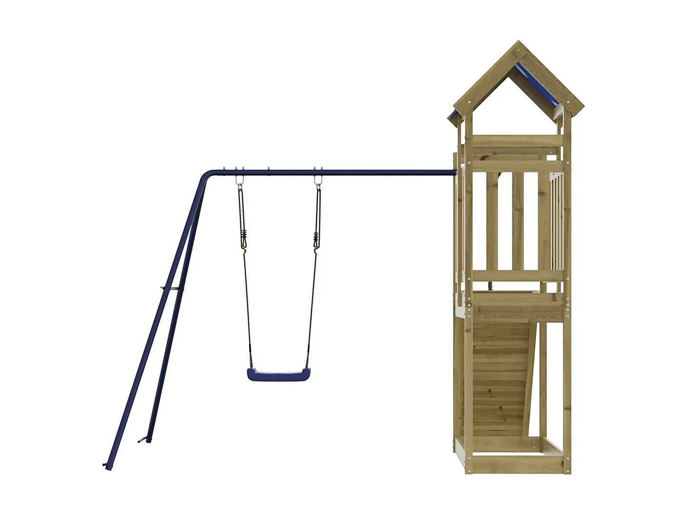 Buitenspeeltuin van geïmpregneerd grenenhout