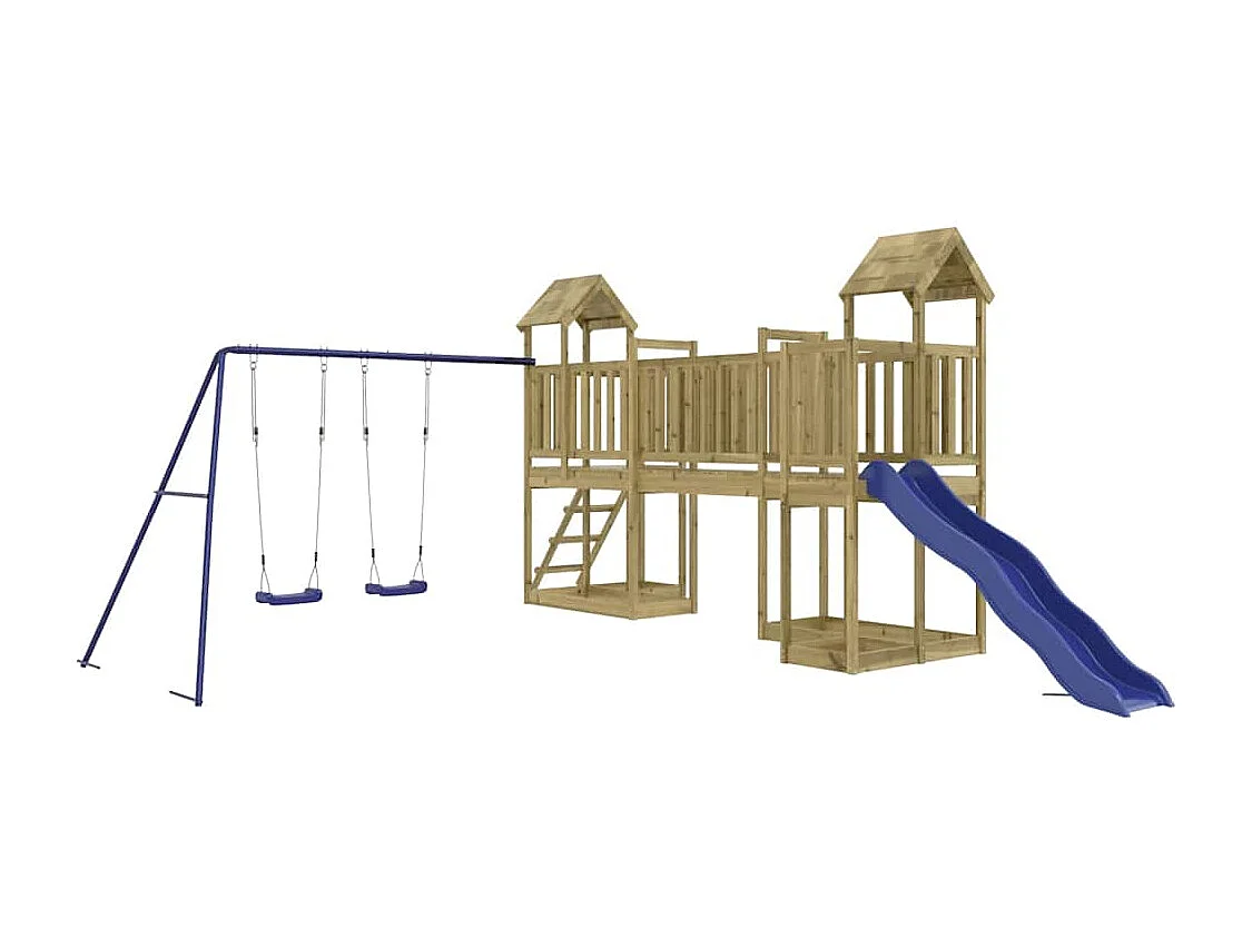 Aire de jeux d'extérieur bois de pin imprégné