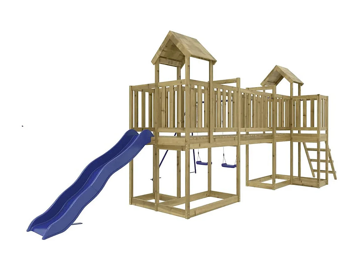 Aire de jeux d'extérieur bois de pin imprégné