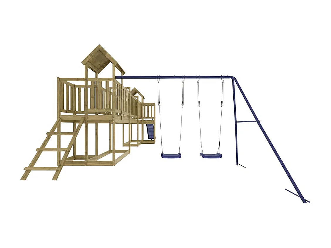 Aire de jeux d'extérieur bois de pin imprégné