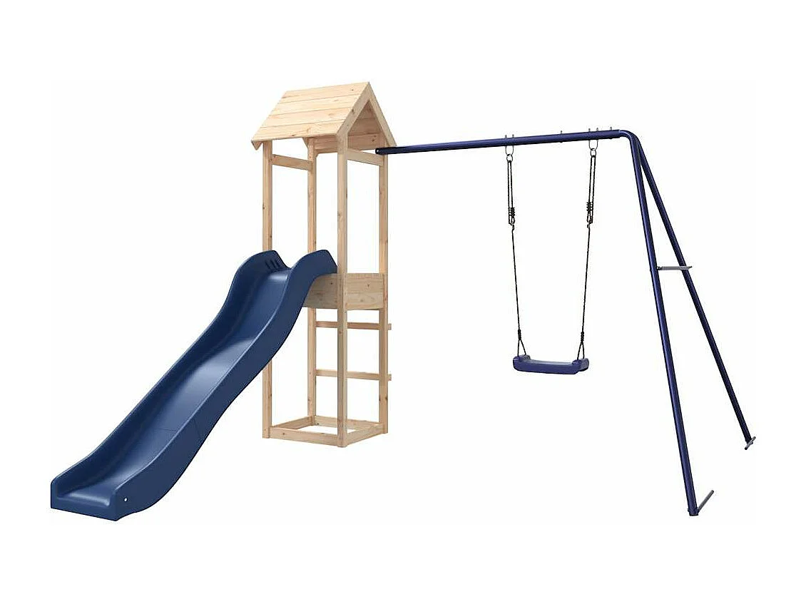 Parque infantil exterior em madeira de pinho maciça