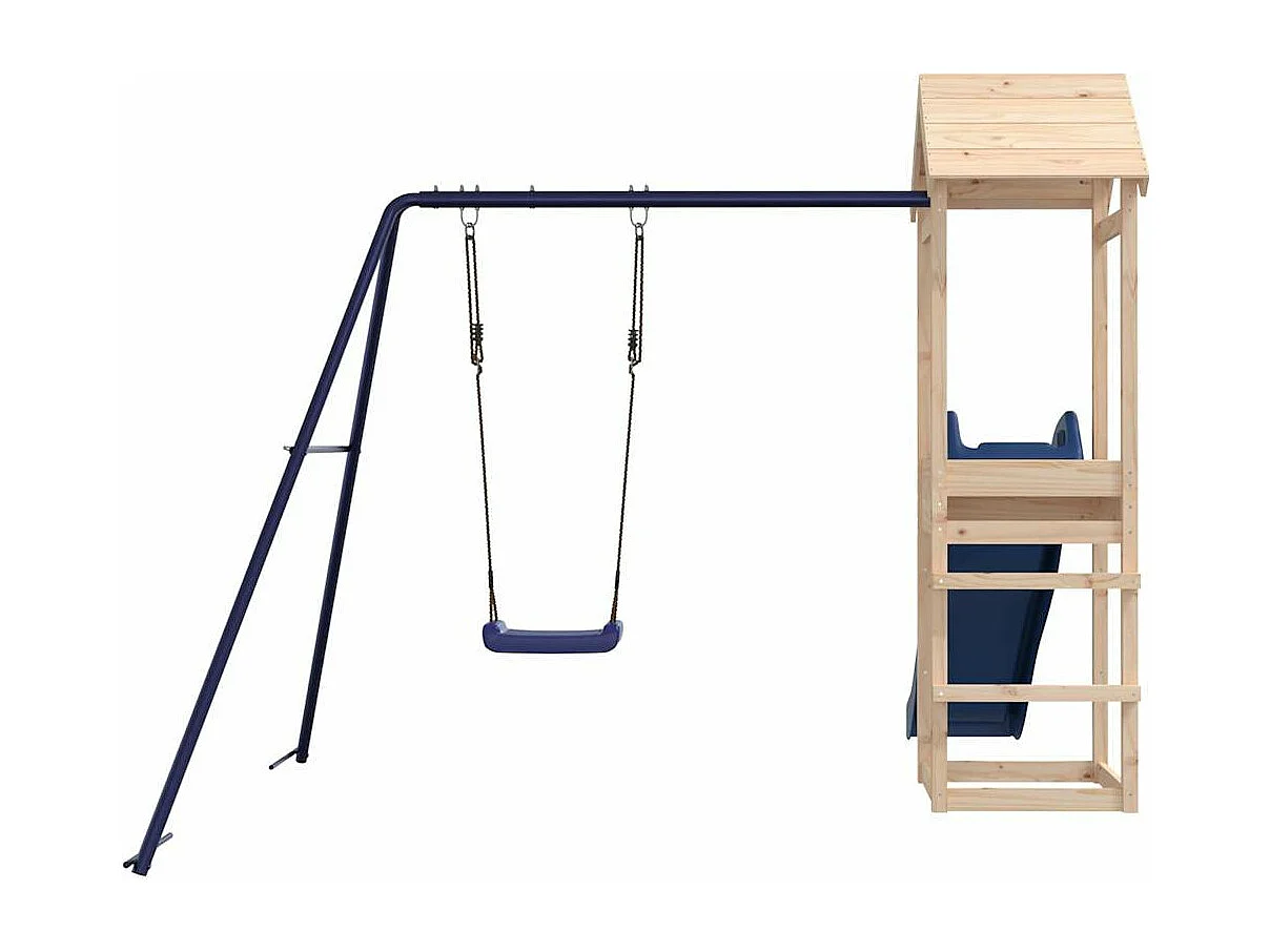 Parque infantil exterior em madeira de pinho maciça