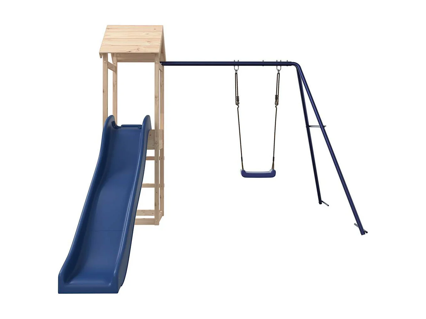 Parco giochi all'aperto in legno massello di pino