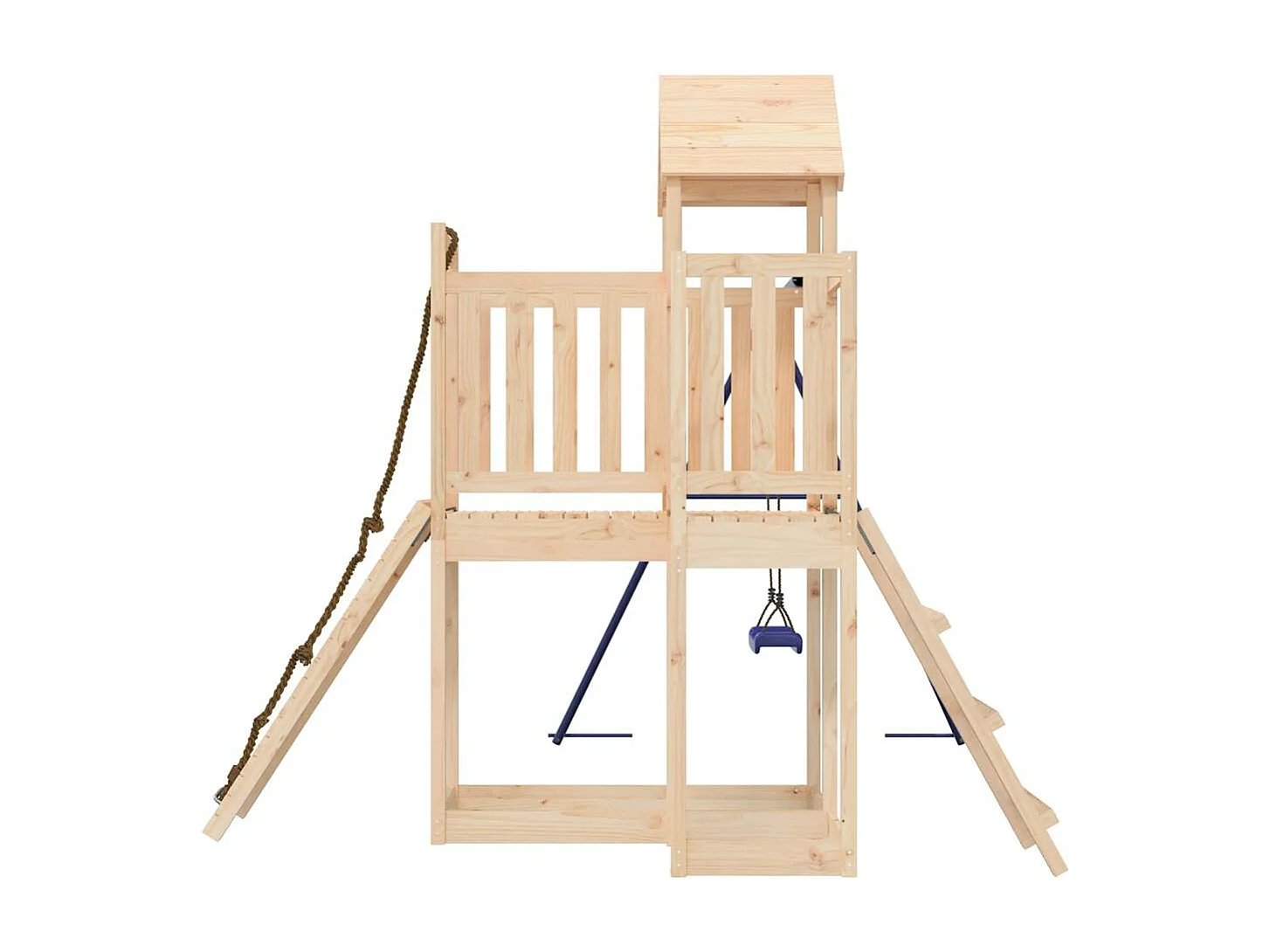 Outdoor-Spielplatz aus massivem Kiefernholz