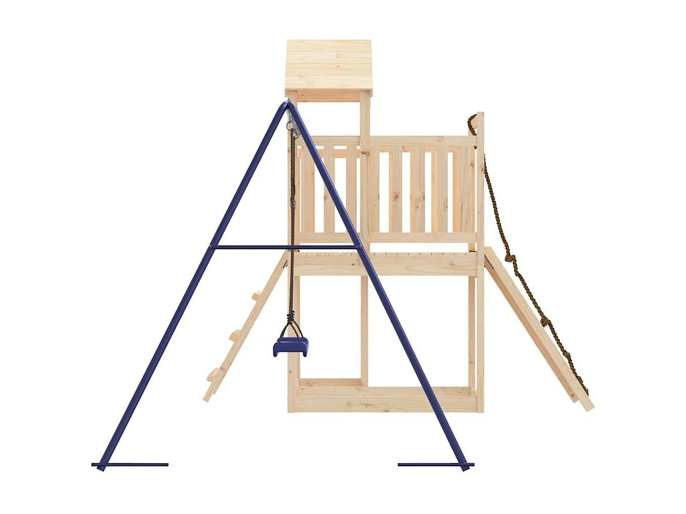 Outdoor-Spielplatz aus massivem Kiefernholz