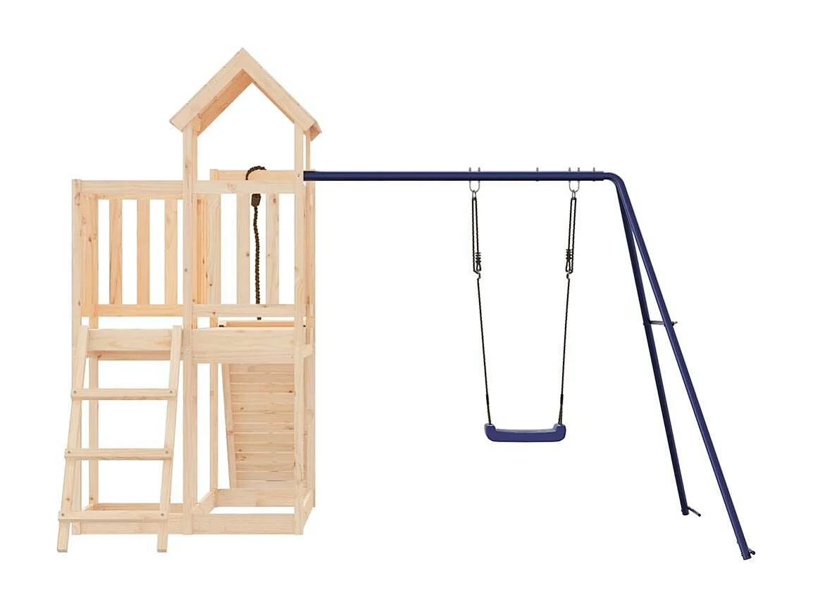 Outdoor-Spielplatz aus massivem Kiefernholz