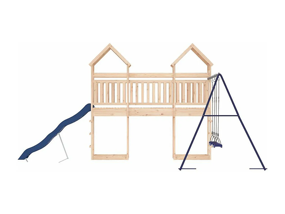 Aire de jeux d'extérieur bois de pin massif