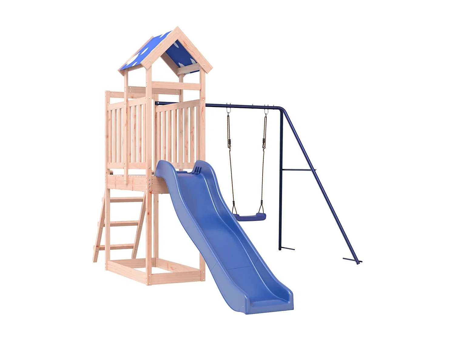 Parque infantil ao ar livre em madeira maciça Douglas