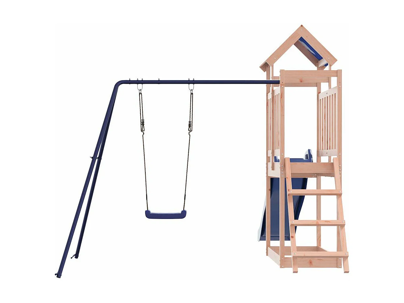 Parque infantil ao ar livre em madeira maciça Douglas