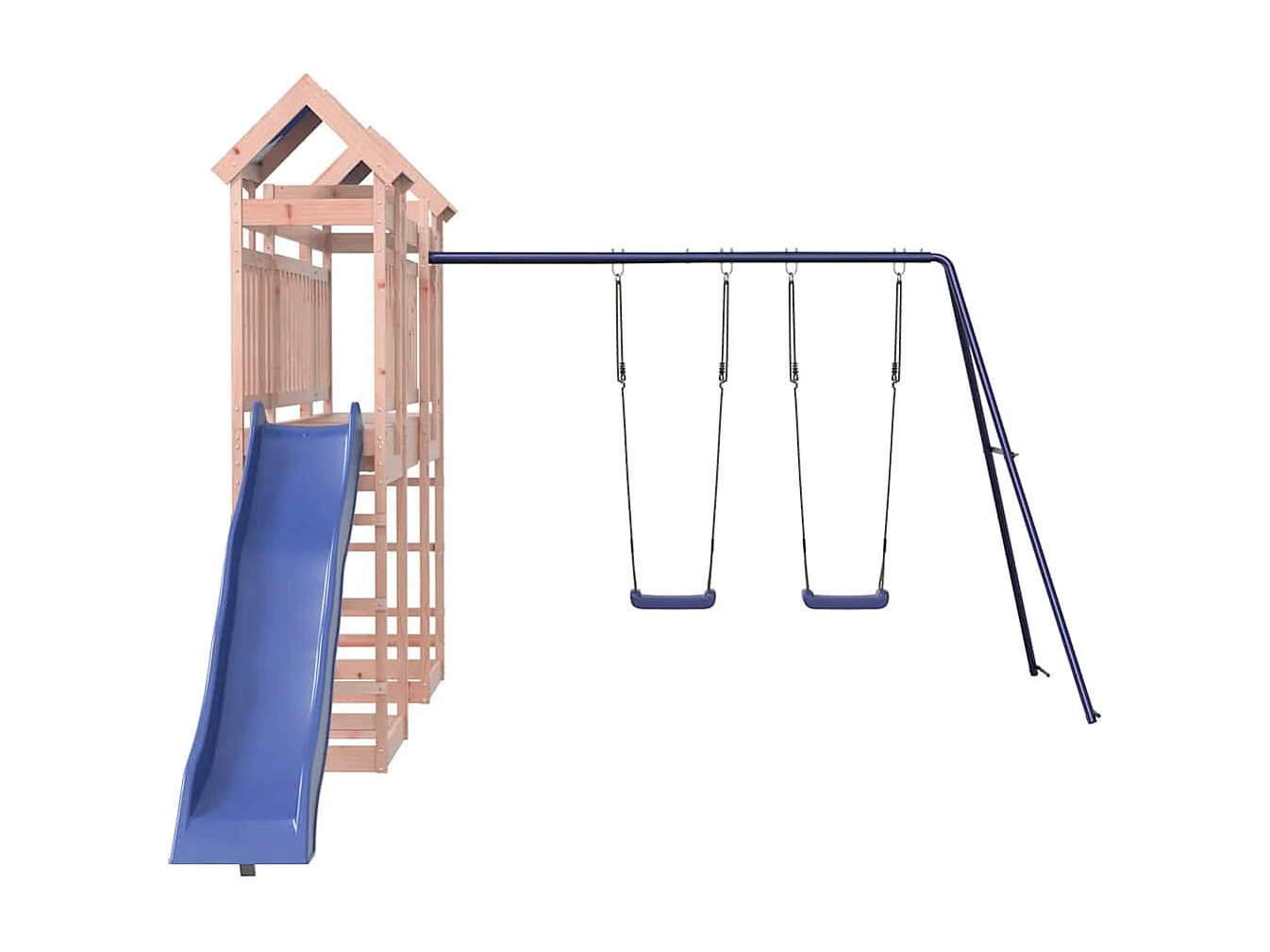 Parque infantil ao ar livre em madeira maciça Douglas