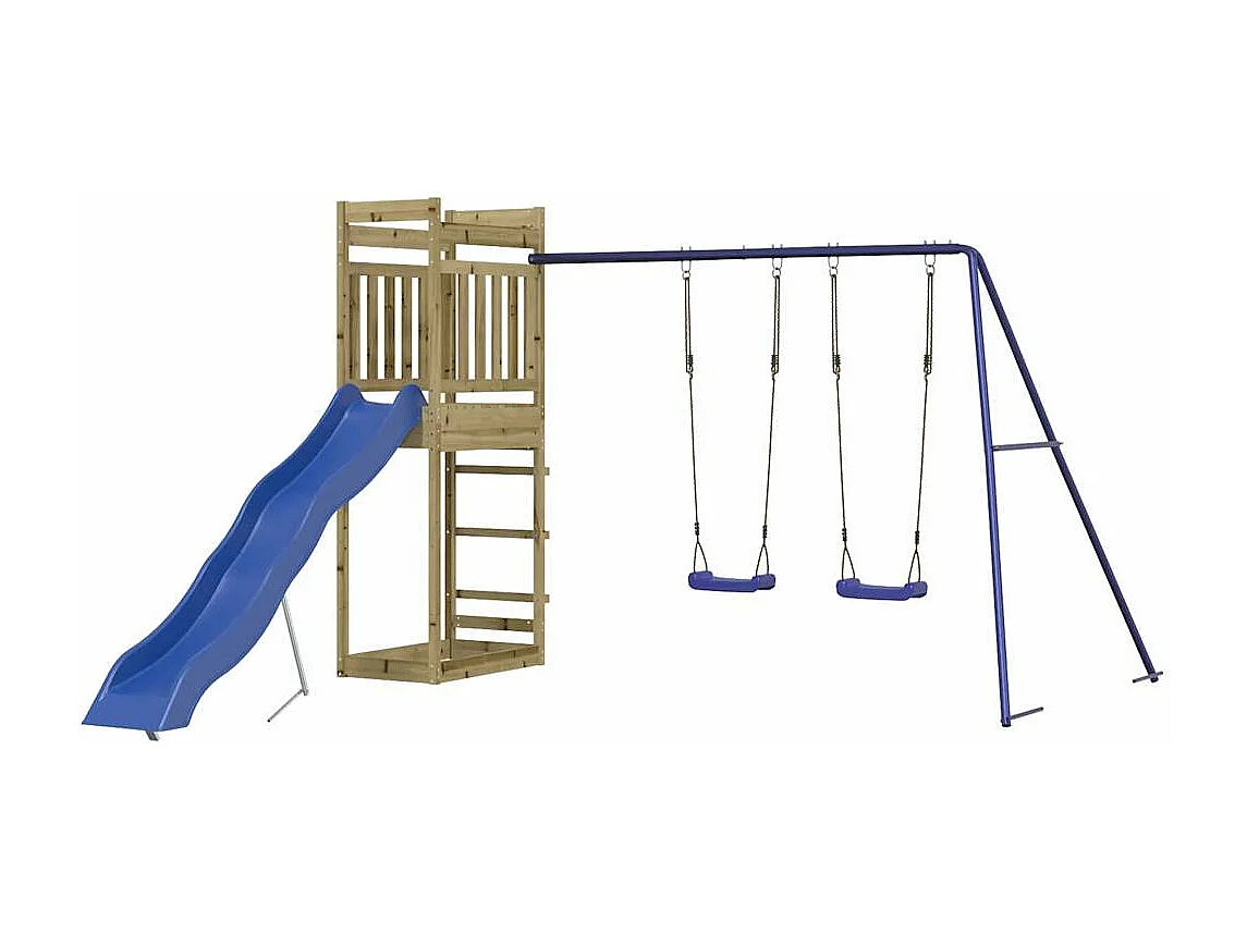 Aire de jeux d'extérieur bois de pin imprégné