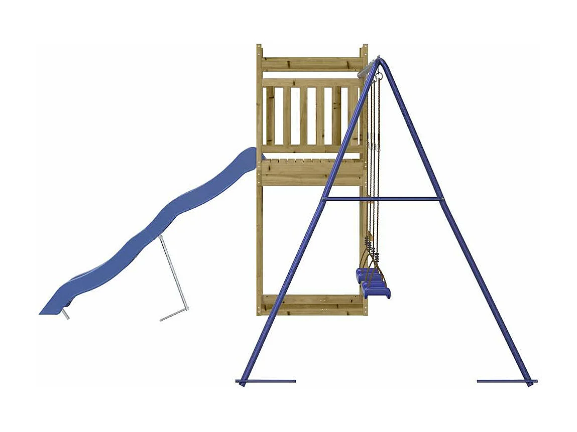 Aire de jeux d'extérieur bois de pin imprégné