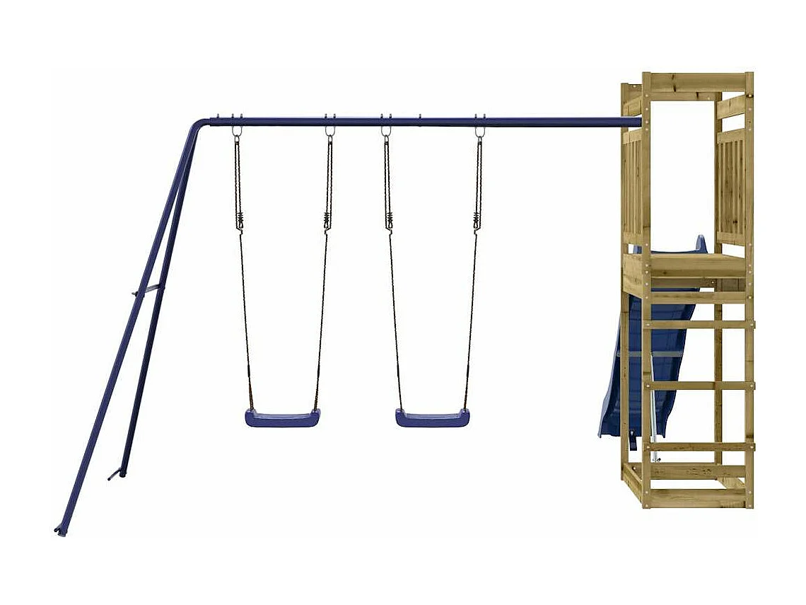 Aire de jeux d'extérieur bois de pin imprégné