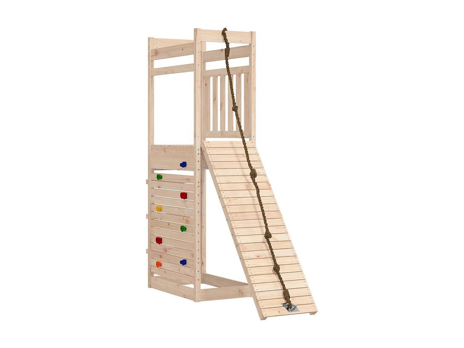 Parco giochi all'aperto in legno massello di pino