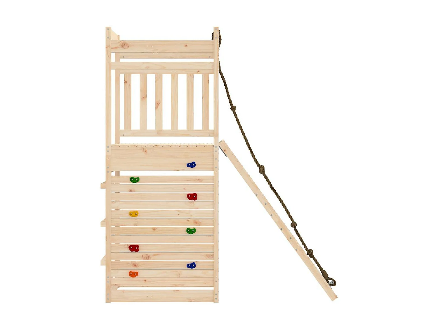 Parco giochi all'aperto in legno massello di pino