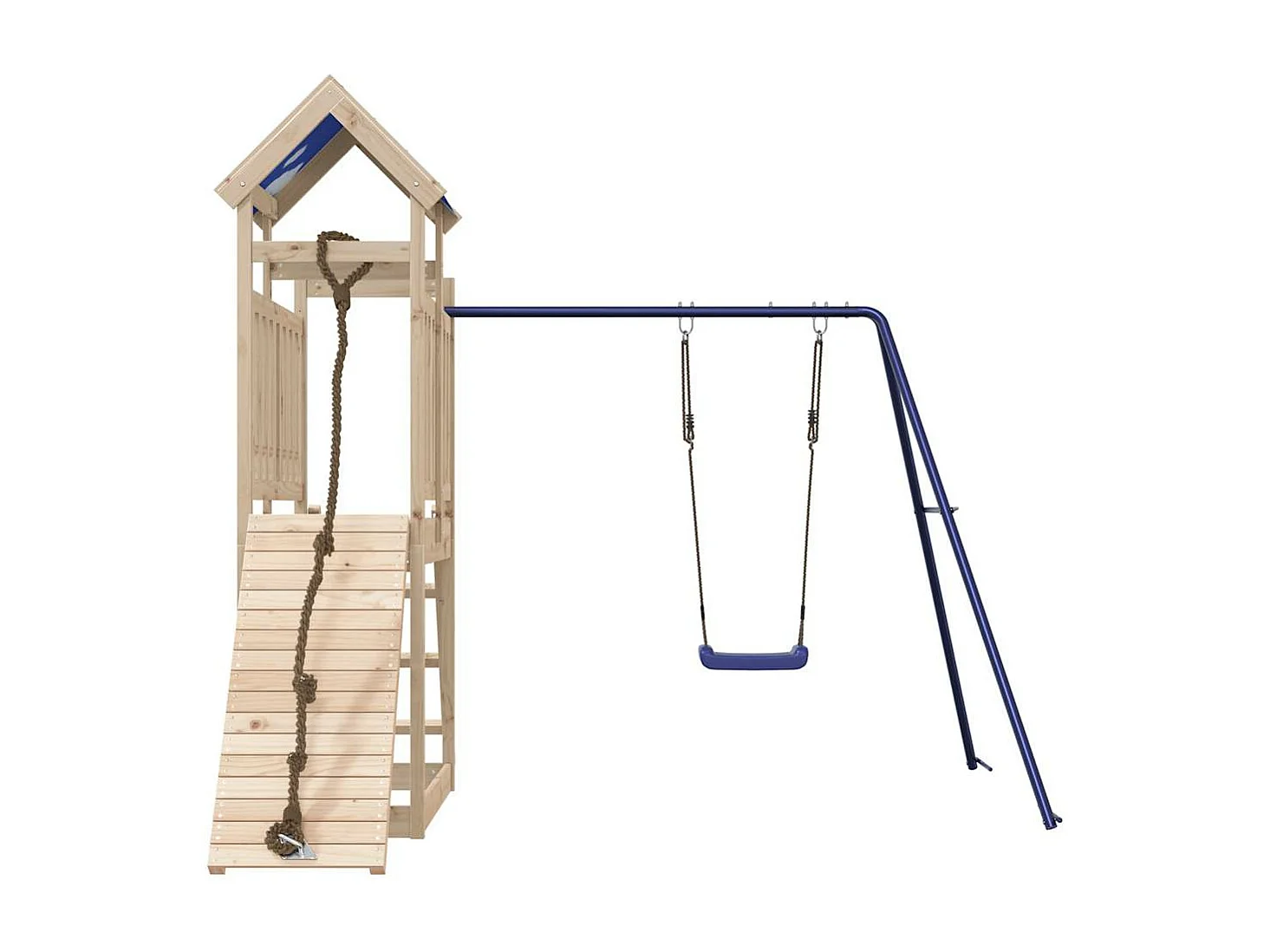 Parque infantil exterior em madeira de pinho maciça