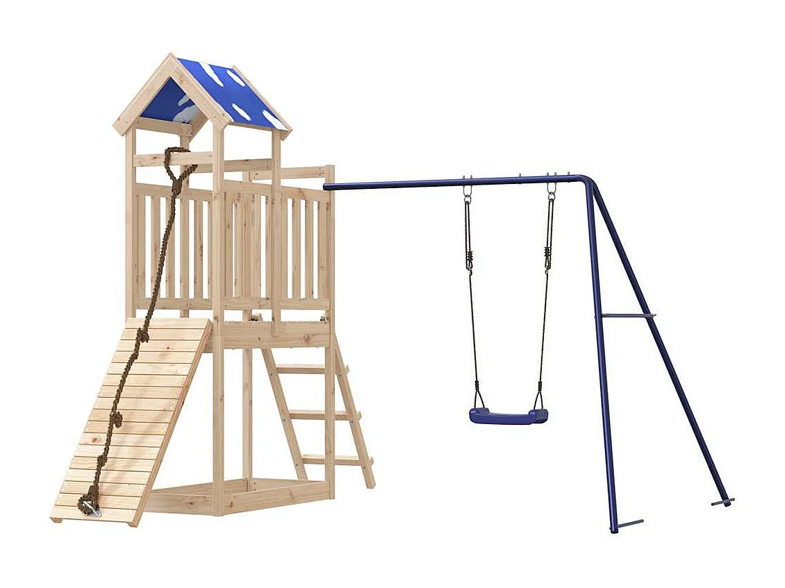 Parque infantil exterior em madeira de pinho maciça