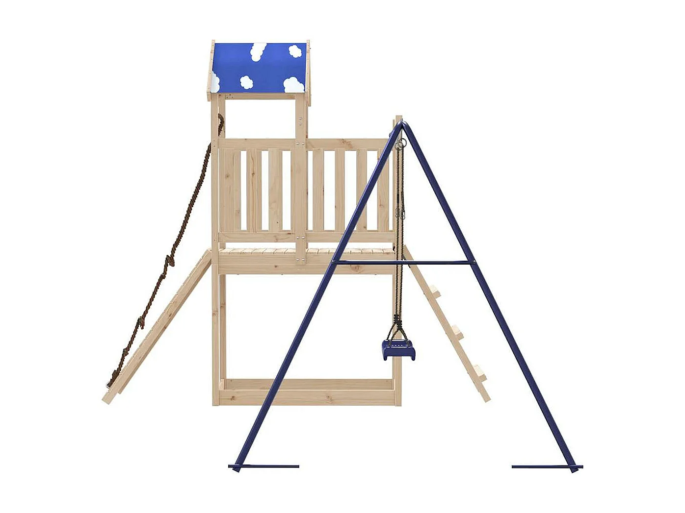 Parque infantil exterior em madeira de pinho maciça