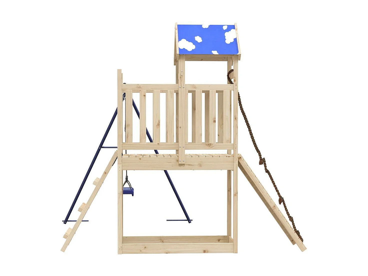 Parque infantil exterior em madeira de pinho maciça