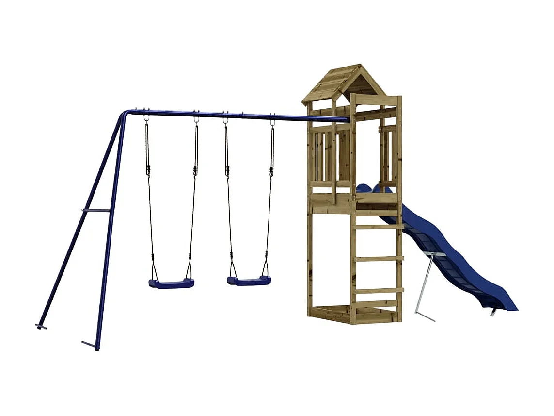 Aire de jeux d'extérieur bois de pin imprégné