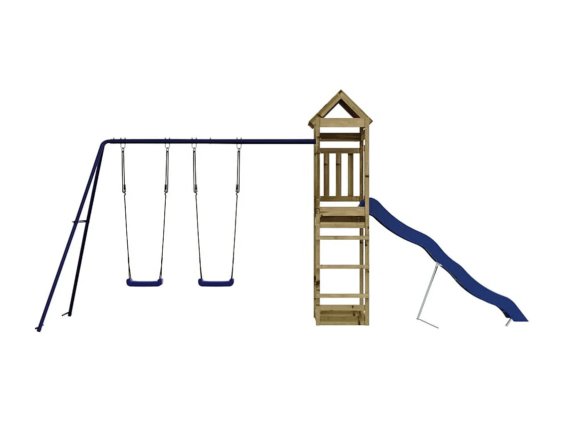 Aire de jeux d'extérieur bois de pin imprégné