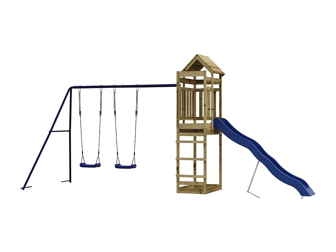 Aire de jeux d'extérieur bois de pin imprégné