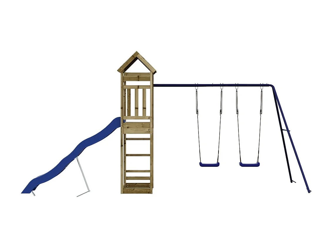 Aire de jeux d'extérieur bois de pin imprégné